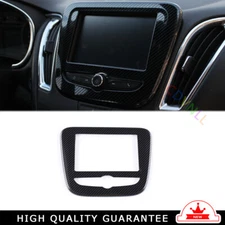 Central Console Navigation Cover For Chevrolet Malibu 16-2024 Steel Carbon Fiber