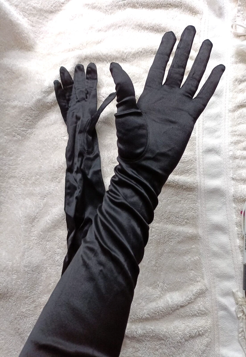 Vintage Extra Long Black Ladies' Evening Gloves | eBay