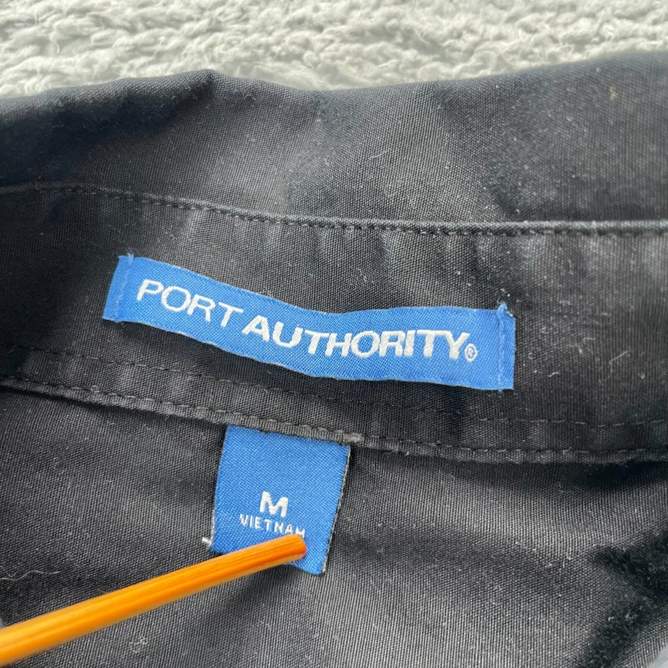 Audi Shirt Mens Medium Black Cotton Employee Car Racing Moto Uniform Button Up - Image 3 of 4