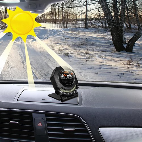 1x Adjustable Car Mount Dashboard Navigation Compass Ball For Boat Vehicle Truck - Bild 11 von 12