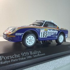 MINICHAMPS 1/43 Porsche 959 Rallye Paris Dakar 1986 Rothmans Blue Metal Model