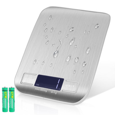 Food Scale, Digital Kitchen Scale with 1G Accuracy, 11Lb/22Lb Capacity & Backlit