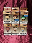 Funko Pop! Pocket Keychain The Office Lot Of 6 Michael Scott Jim Halpert Dwight