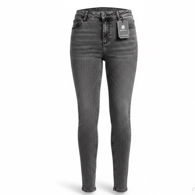 Gingtto Mens Gray Stretch Denim Skinny Fit Jeans Stylish Waist Size 32
