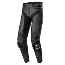 Alpinestars Missile V3 Motorbike Motorcycle Leather Trousers Black / Black