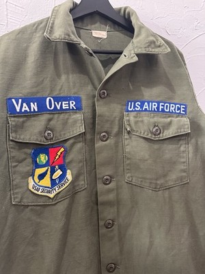 Vintage Vietnam Era U.S. Air Force OG-107 Fatigue Shirt USAF