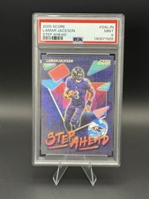 PSA 9 2025 SCORE LAMAR JACKSON STEP AHEAD Baltimore Ravens 