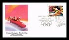 DR JIM STAMPS US COVER WINTER OLYMPICS BOBSLEDDING FIRST DAY ISSUE FLEETWOOD
