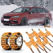 6Pcs Wheel Tire Snow Chain Winter Anti-skid Chains Emergency Tools For Seat Leon
