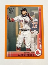 2021 Topps Big League Baseball Orange #168 - Alex Verdugo - Boston Red Sox