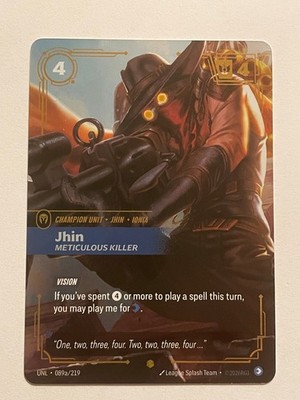 Jhin - Meticulous Killer, 089a/219, Unleased, Alternate Art, Foil, NM