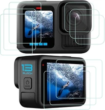 PCTC 9pcs GoPro Hero 13 Screen Protectors + Lens & LCD Tempered Glass Kit