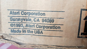 *Loft find* empty Atari Jaguar Penguins game console software factory carton lot