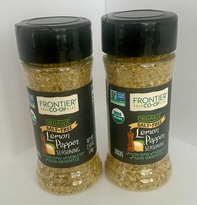 Lemon Pepper Salt Frontier Herb Co. Free 2.5 oz (Pack Of 6)