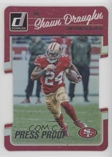 2016 Donruss Press Proof Silver Die-Cut 31/75 Shaun Draughn #258 h3a