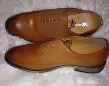 Black Friday Sale Men Tan Brown Wingtip Shoes Leather Lace Oxford Dress 10 M Xra