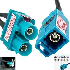 Antennenadapter kabel Doppel Fakra Stecker (m) auf 1x Fakra Buchse einzeln (f)