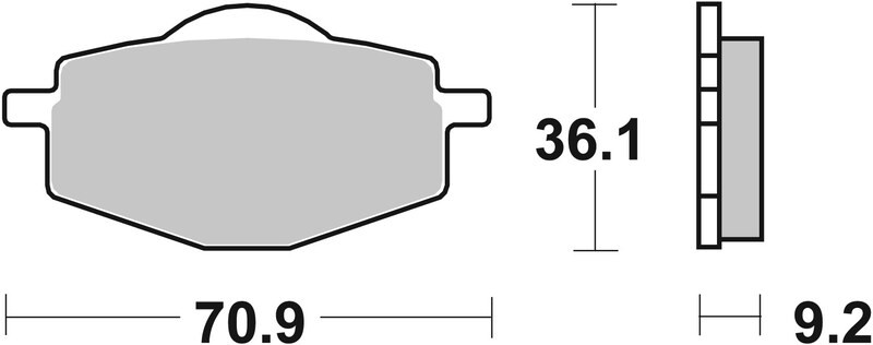 Plaquettes BREMBO Off-Road 07YA14SX avec friction stable en métal fritté