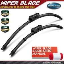 2x Front 26" & 20" Windshield Wiper Blades for Audi A8 11-18 Q7 16-24 Q8 19-24