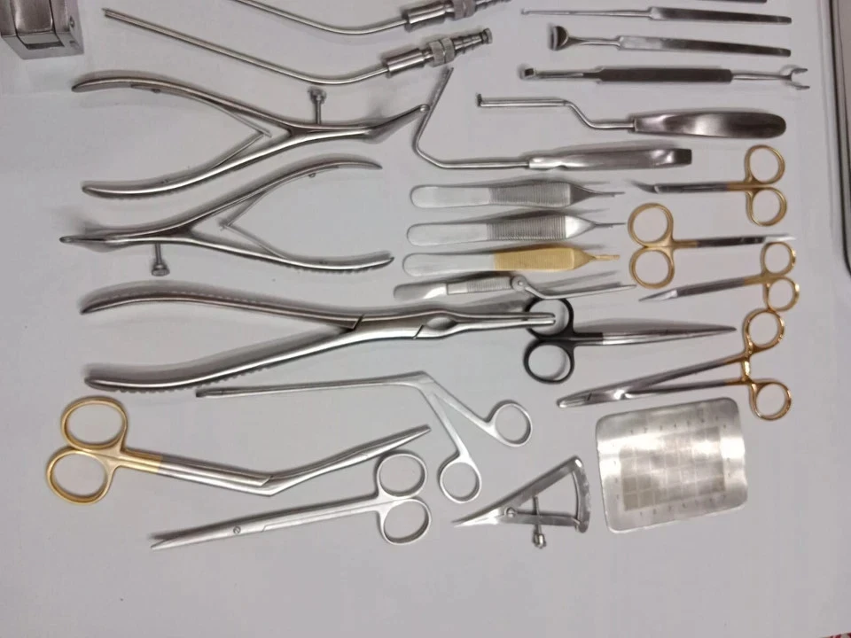 Juego de instrumentos de rinoplastia 50 piezas kit de herramientas de cirugía de nariz de plástico de acero alemán Foto 3 de 4