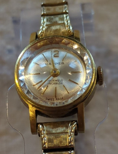 Vintage Harper Ladies Dress Watch Gold Plated! 17 Jewels. Running. Keeping Time!