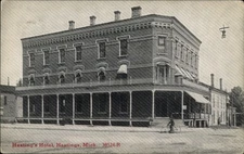 Hasting's Hotel, Hastings,MI  Barry County Michigan 1917 Woodland Cancel