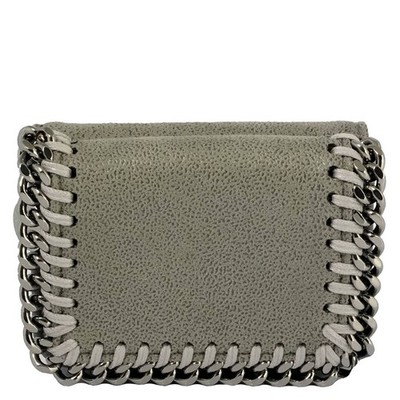 Stella Mccartney Light Grey Ladies Falabella Small Flap Wallet