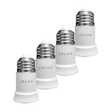 JOLUX 4 Pack Bulb Socket Extender, E26 to E26 Lamp Bulb Socket Extension, Sta...