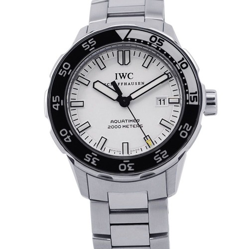 IWC Aquatimer Automatic 2000 IW356805 Watch White Dial Used