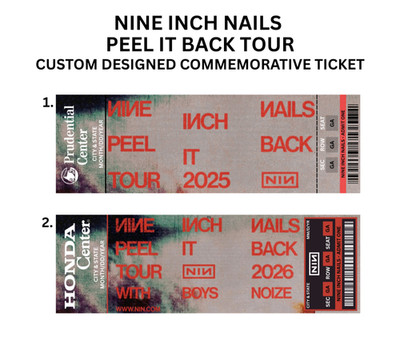 ミュージシャン NINE INCH NAILS PEEL IT BACK TOUR CAP Making to what is believed to be it's debut at yesterday's