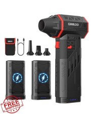 GOOLOO F5 Electric Air Duster, Dual Batteries, Cordless Handheld Leaf Blower