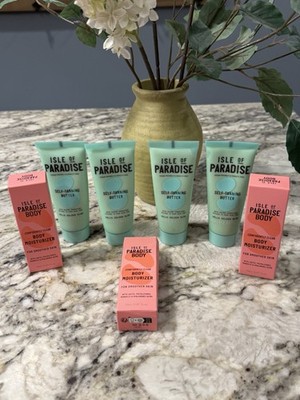 Isle of Paradise Self Tanning Butter Lot 4 + Body Moisturizer 3 Minis All New!