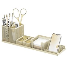 Pen Holder for Desk, 6 Piece Mesh Desk Organizer set for Office Organization ...