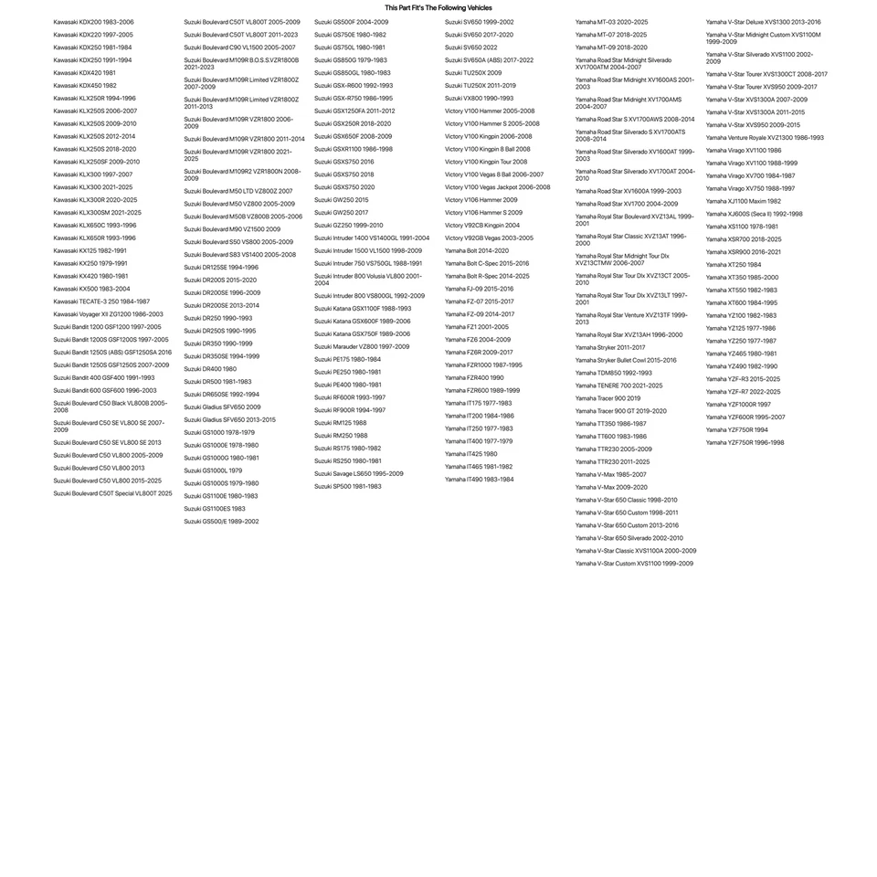 Kit de cojinetes de vástago de dirección Tusk para Yamaha FZ1 2001-2005 Foto 3 de 3