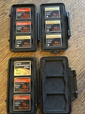 9x CompactFlash Cards – SanDisk Extreme / Extreme Pro / Lexar – 16GB & 32GB