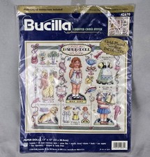 Bucilla Paper Dolls Thea Dora Counted Cross S...