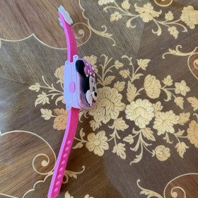 Girl's DISNEY Junior VTech Minnie Mouse Flip Top Digital Learning Game Watch