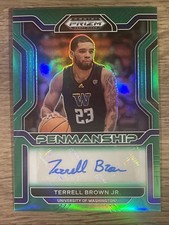 2022 Panini Prizm Draft Picks College Penmanship Green Terrell Brown Jr. 