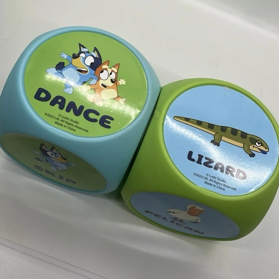 BLUEY Wackadoo Dice Imagination Act Out The Action Game Toy - Image 2 of 4