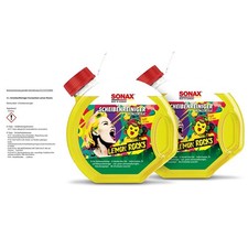 2x SONAX 3 L SCHEIBENREINIGER KONZENTRAT LEMON ROCKS SCHEIBENWISCHWASSER