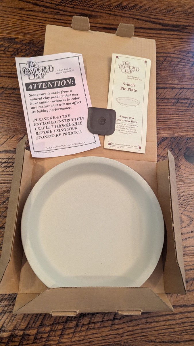 Pie Crust Pampered Chef Pie Plate New Pampered Chef Inch Stoneware