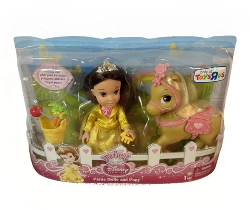 RARE Toys R Us Exclusive Toy Disney Princess Petite Belle & Pony Playset NEW