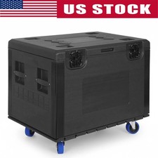 Utility Cable Trunk Road Case with Wheels, 35" x 22" x 24" ATA Rolling Road Case