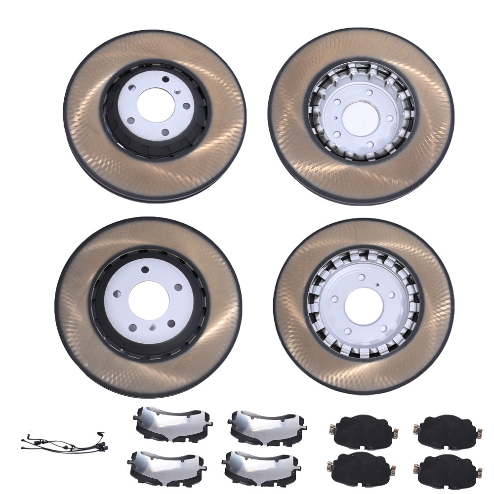 Front & Rear Brake Pads & Rotors 4M0615301AR For 2016-2026  Bentley Bentayga