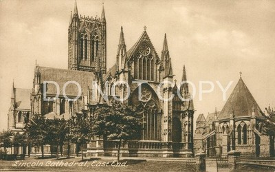 Lincoln Postkarte Gothic Cathedral East End