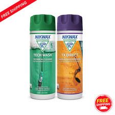 Nikwax Tech Wash & TX.Direct Twin Pack 300ml – Cleaner & Waterproofing Wash-In 73.30 per litre