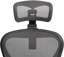 the Original Headrest for the Herman Miller Aeron Chair (Graphite, HW)