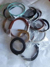 5mm Flat Leather Cord DIY Bulk Destash Jewelry Making Supplies 18 packs 1-3 feet