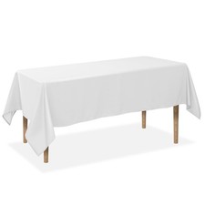 60 x 102 Inch Rectangular Tablecloth, Washable Polyester Fabric Table Cloth f...