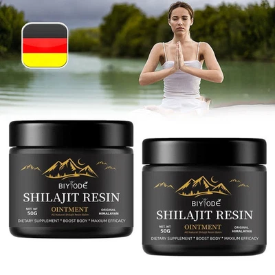 MARKENLOS 2xPure 100% Himalayan Shilajit,Soft Resin Organic,Extremely Potent,Fulvic Acidne